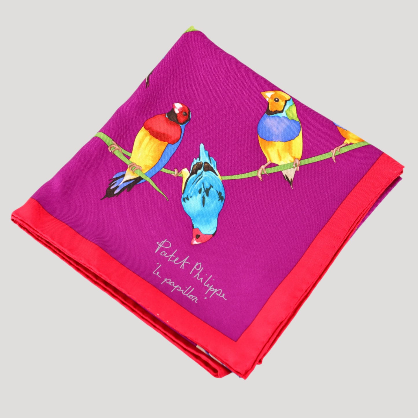 Patek Philippe 'Le Papillon' New Silk Scarf/ Schal/ Echarpe in its Patek box