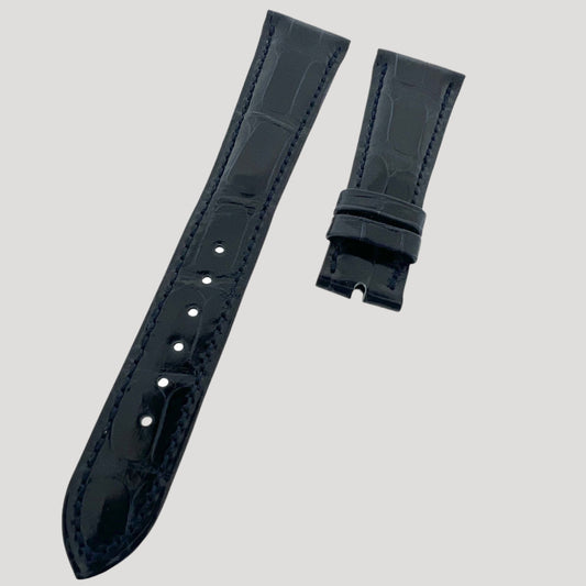 Patek Philippe New Dark Blue Croco Band / Bracelet / Strap D98 21/16mm