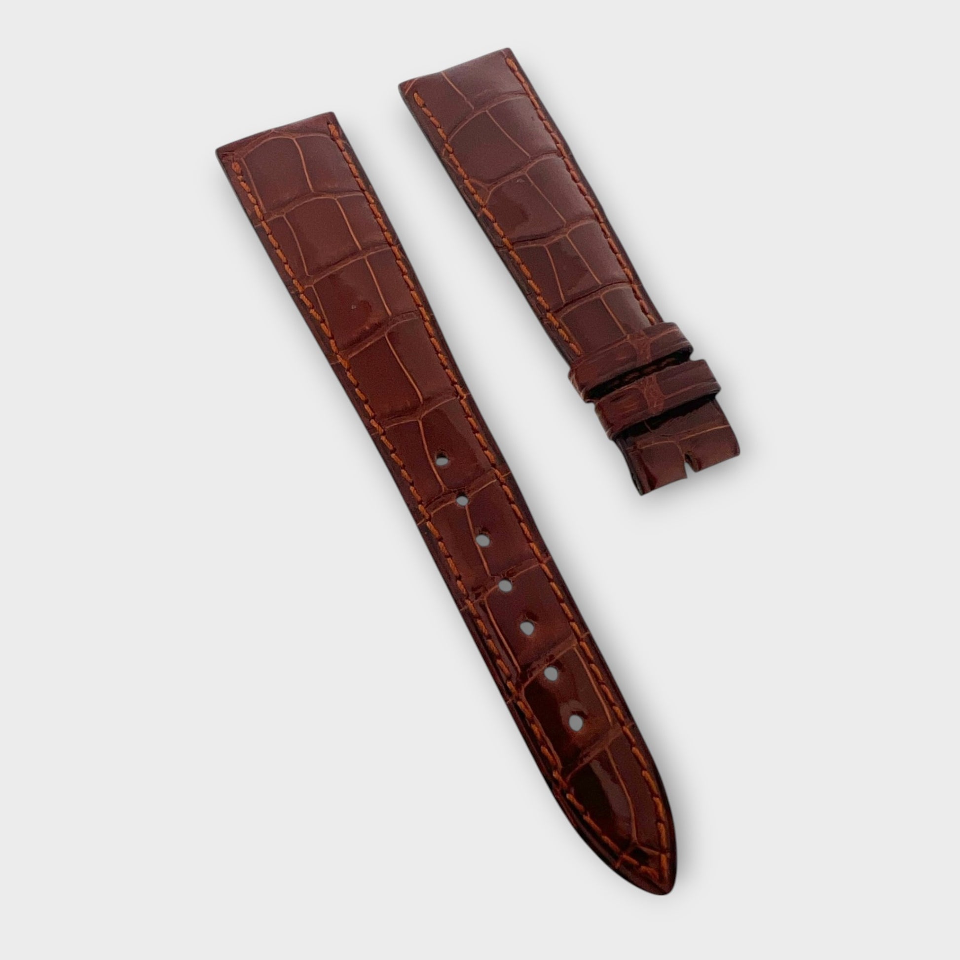 Patek Philippe New Light Brown Croco Band / Bracelet / Strap 19/14 mm