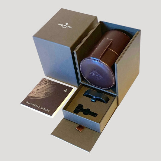 Patek Philippe New Rare Remontoir / Watch Winder in leather for Patek Masterpiece