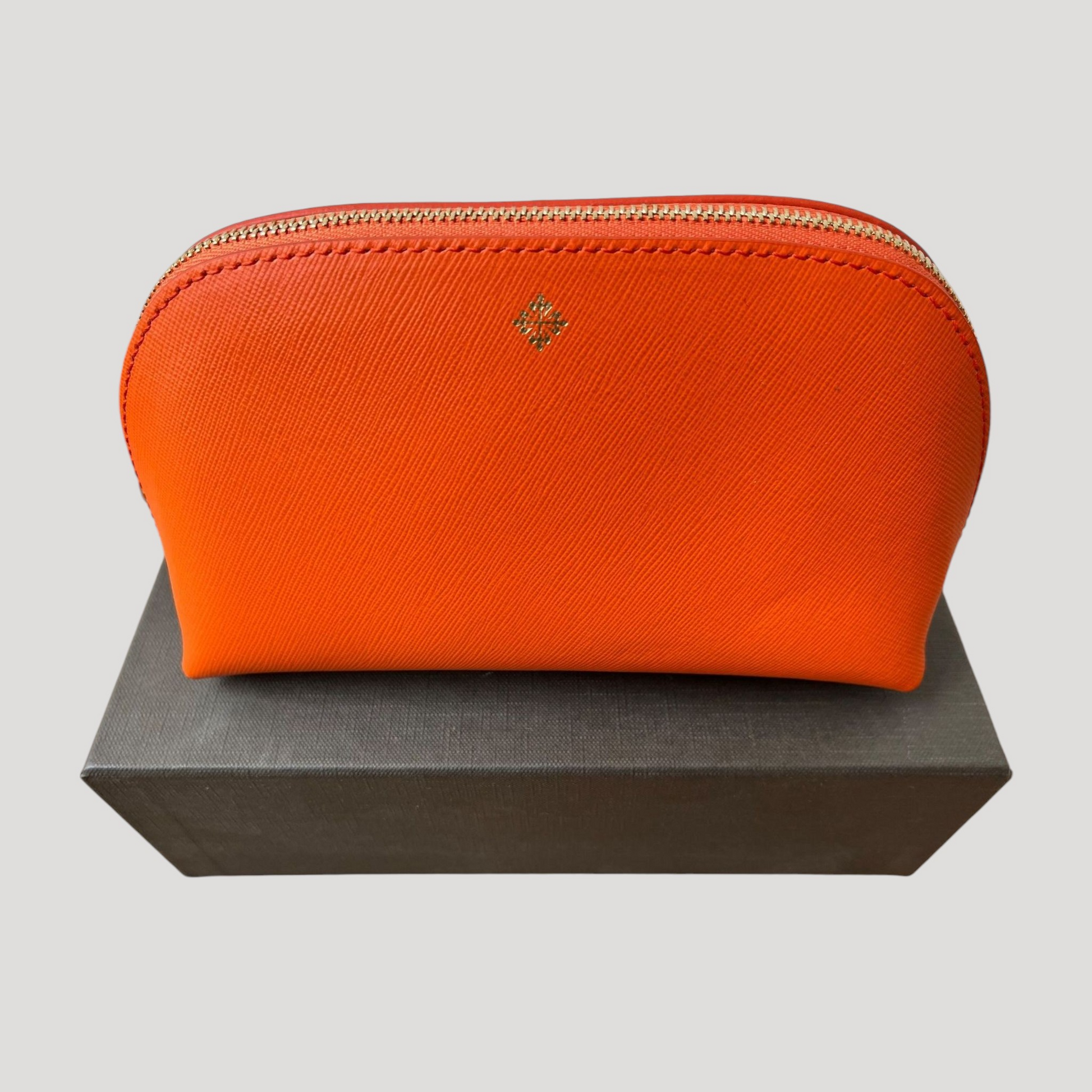 Patek Philippe New Travel Ladies' Orange Leather Bag / Pochette / Trousse