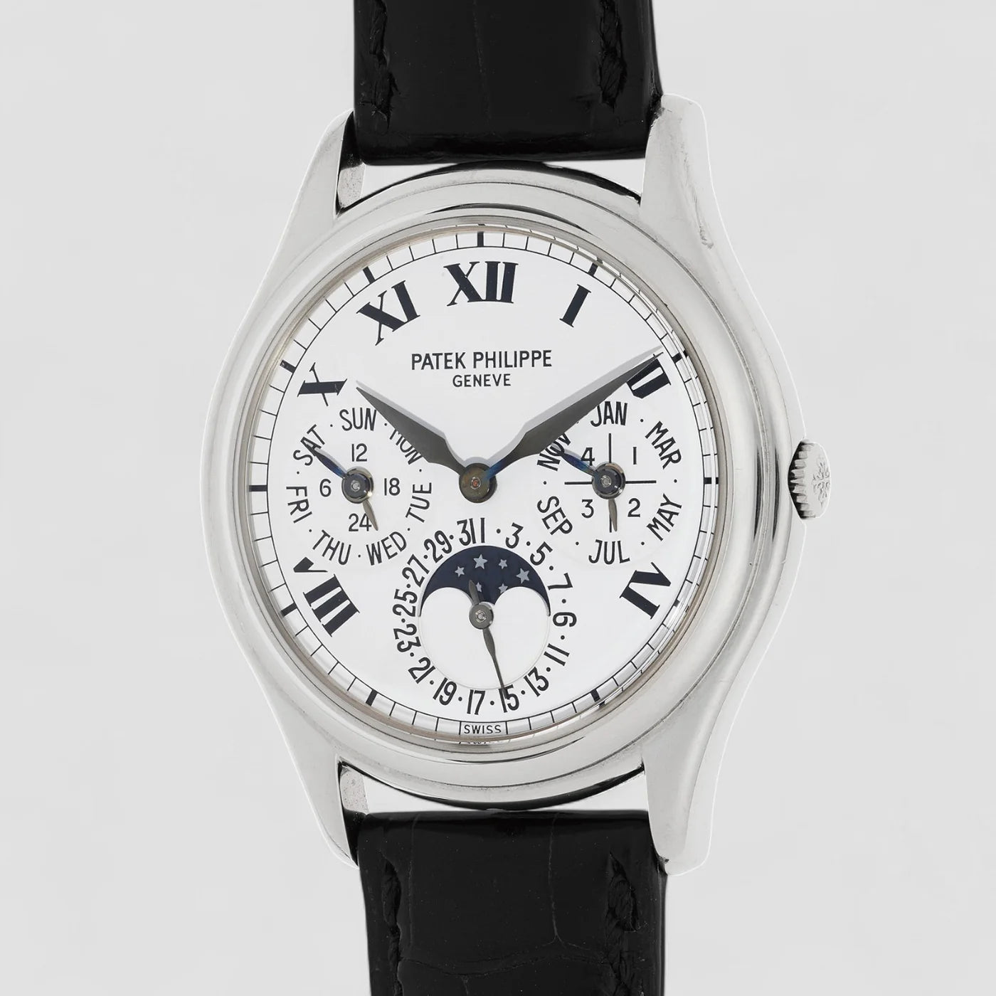 Patek Philippe Perpetual Calendar  Ref.3940G-025 White Roman Dial 18K White Gold