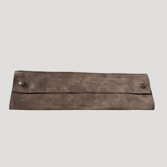 Patek Philippe Vintage Brown Soft Travel Pouch / Etui in Suede leather