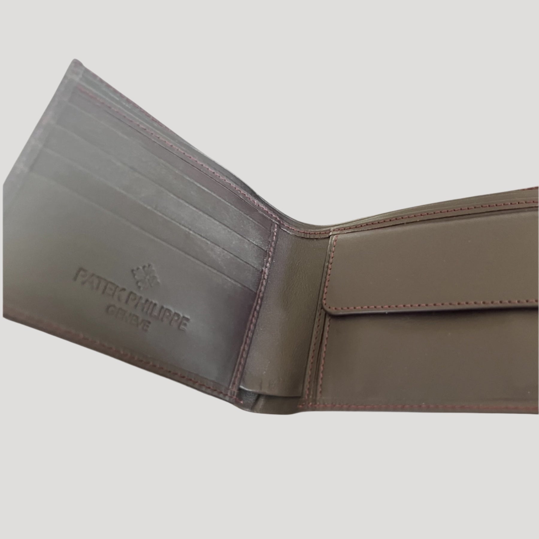 Patek Philippe NOS Vintage Burgundy Leather Wallet/ Portemonnaie/Portefeuille 