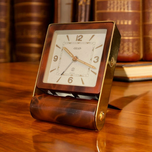 Jaeger-LeCoultre Manual winding Alarm Table Clock Rare 1935'