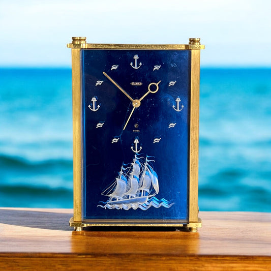 Jaeger-LeCoultre "Sailor" Musical Table Clock with Chime from the "Traviata", 1970s