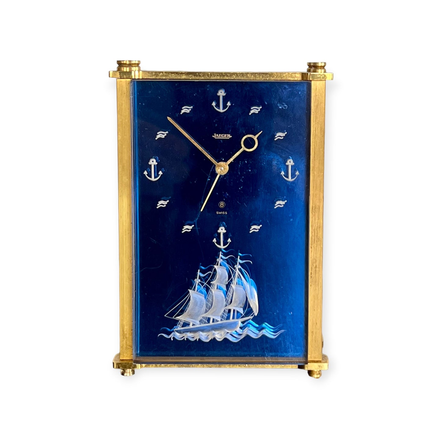 Jaeger-LeCoultre "Sailor" Musical Table Clock with Chime from the "Traviata", 1970s