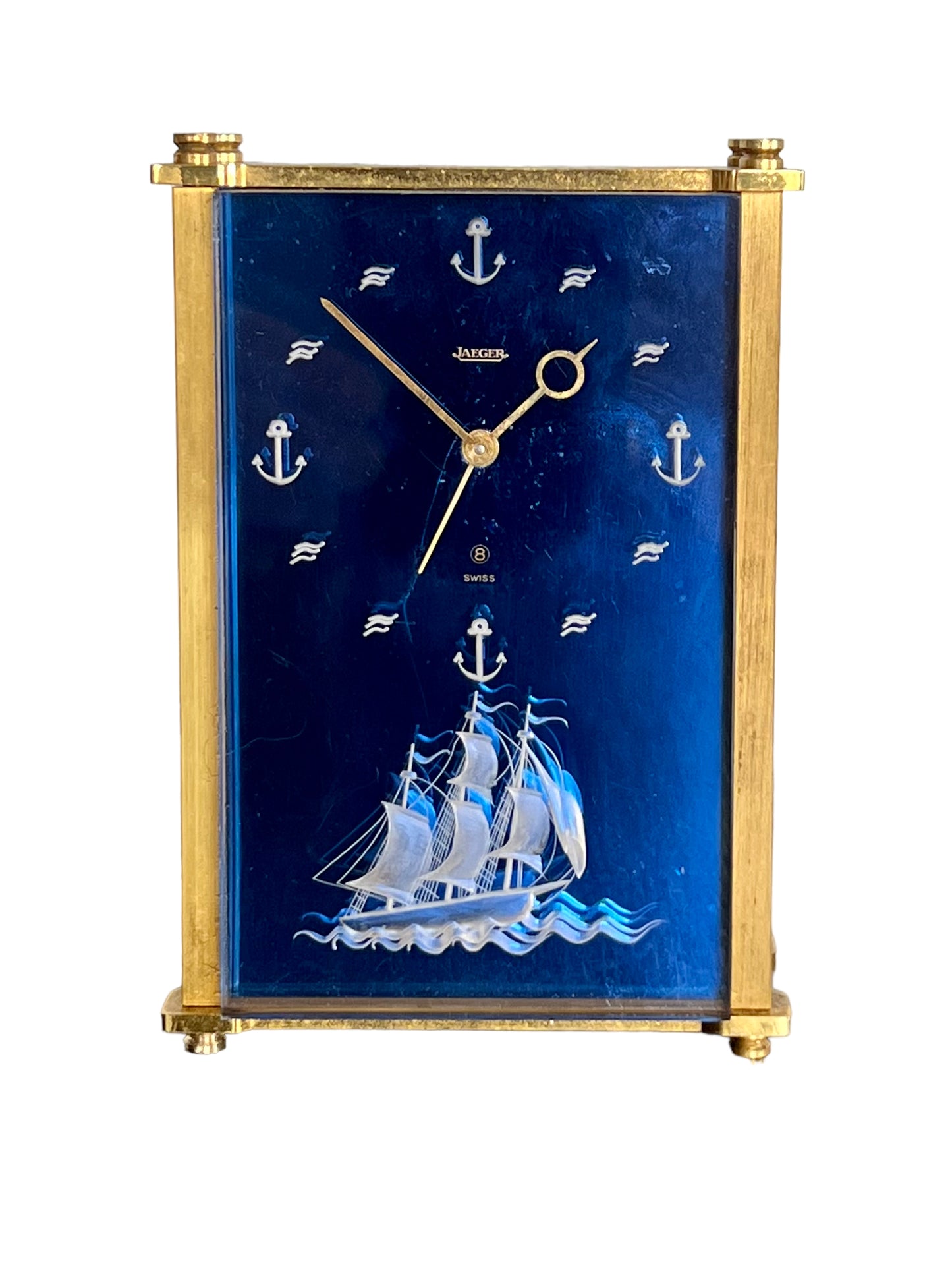 Jaeger-LeCoultre "Sailor" Musical Table Clock with Chime from the "Traviata", 1970s