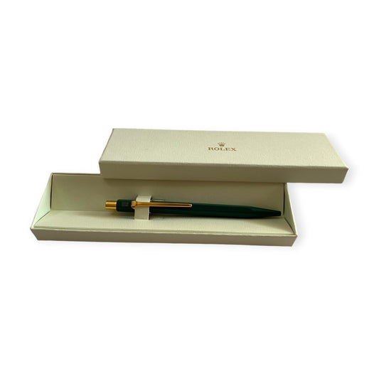 Rolex New Green Ballpoint Pen / Stylo in its original Rolex box