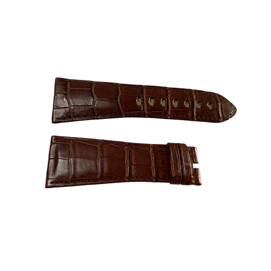 Cartier New Brown Croco Leather Bracelet/Band/Strap 28 mm