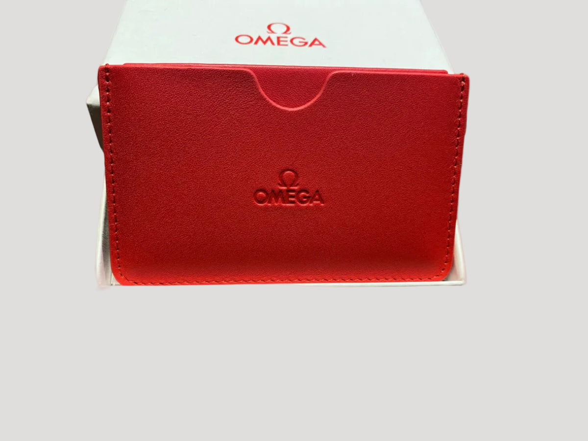 Omega NEW Card Holder with curtesy mirror in its Omega outer box