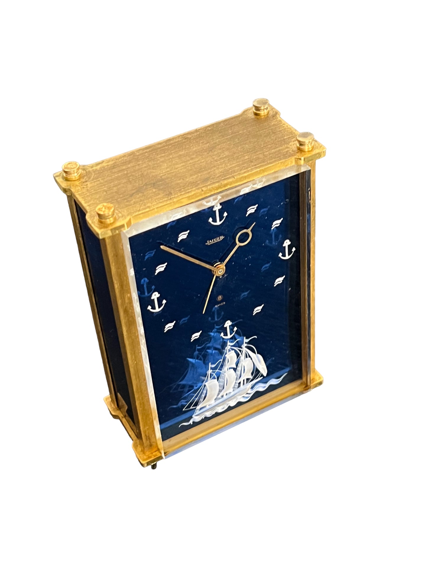 Jaeger-LeCoultre "Sailor" Musical Table Clock with Chime from the "Traviata", 1970s