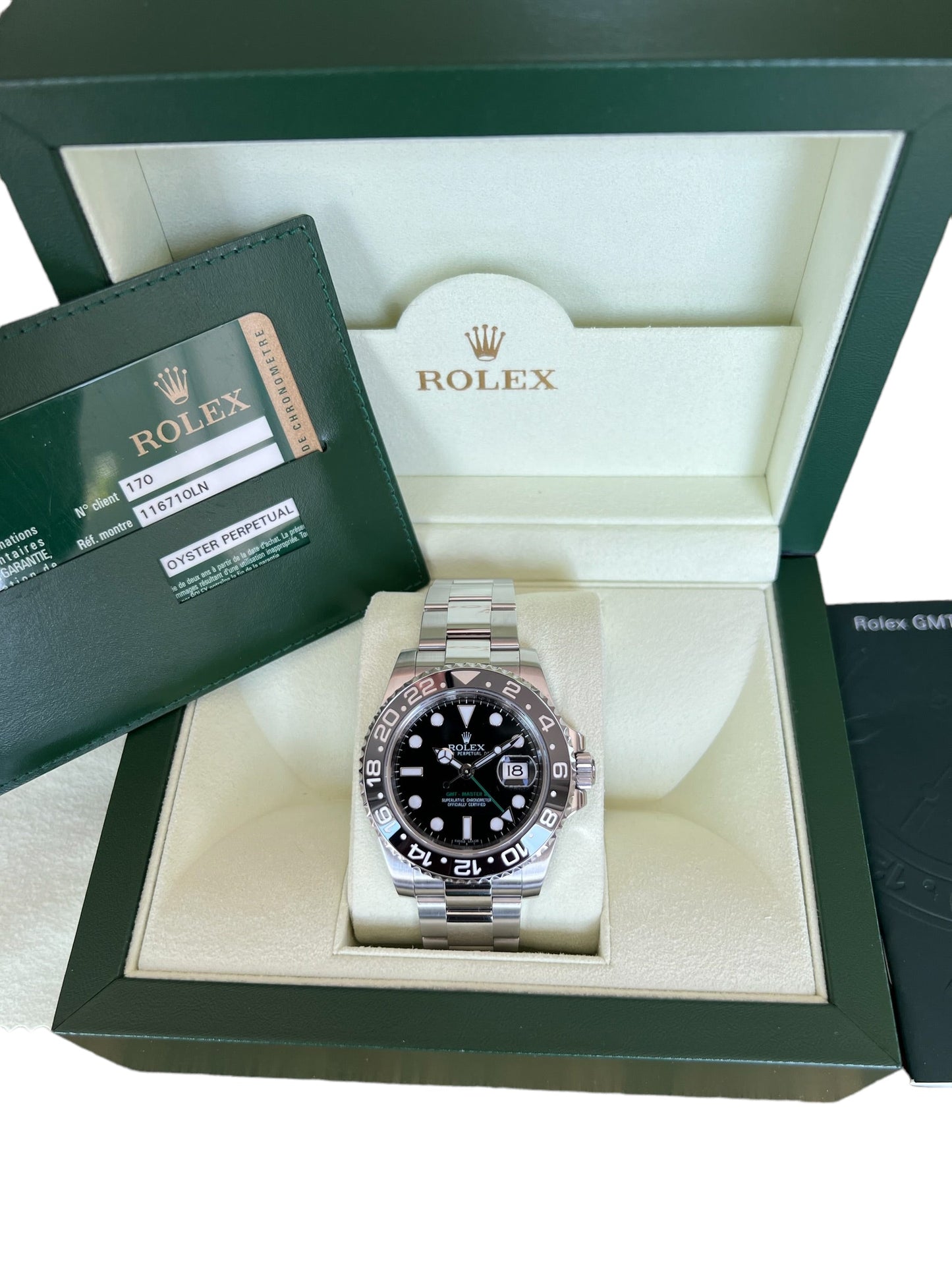 Rolex GMT-Master II Ref 116710LN Full Set 2010