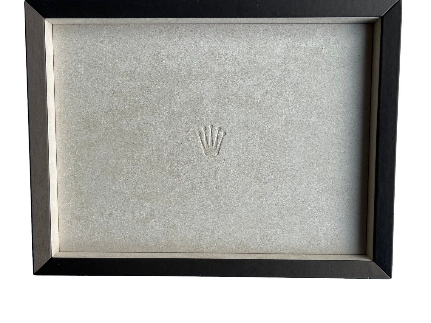 Rolex Recent Wood & suede leather Watch Presentation Tray Display/ Plateau montres/ Uhrentablett