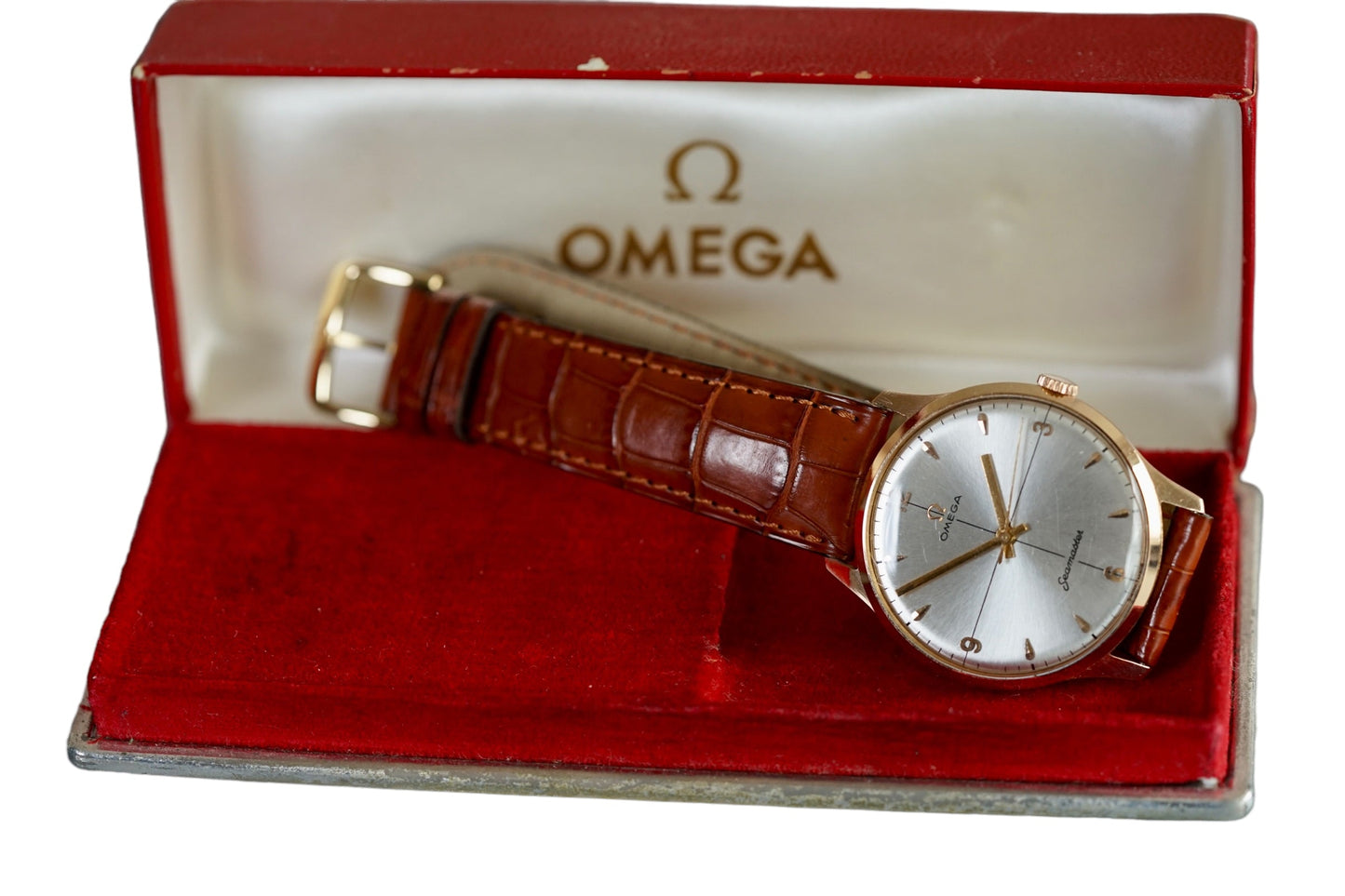 Omega Seamaster 18k Gold Vintage