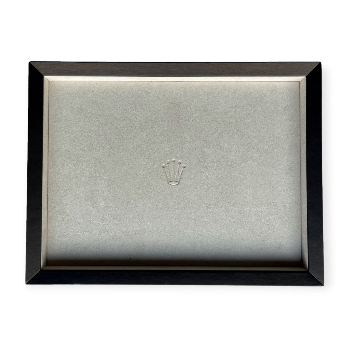 Rolex Recent Wood & suede leather Watch Presentation Tray Display/ Plateau montres/ Uhrentablett