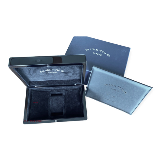 Franck Muller New Woden Box / Boite/ Schachtel/ Scatola with its outer box & etui/ port document