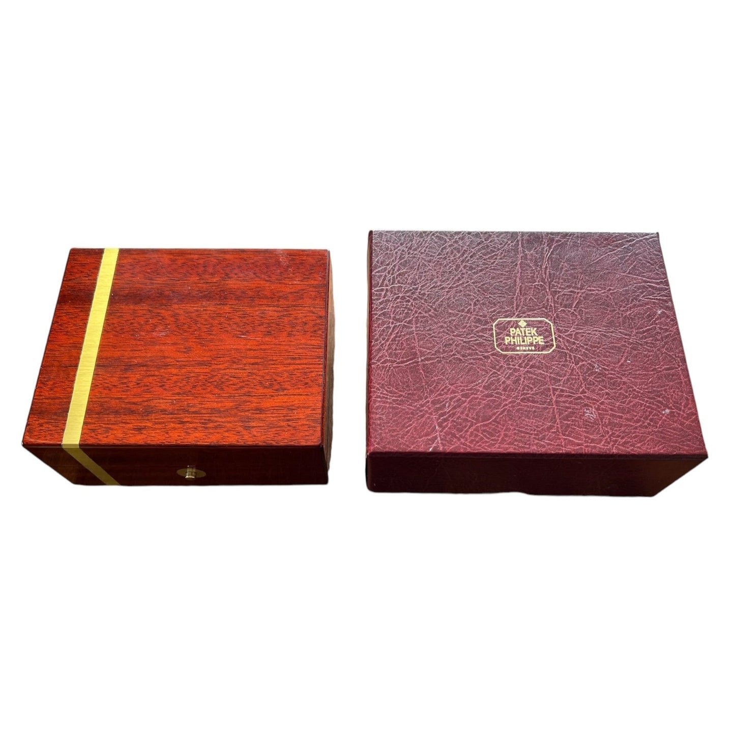 Patek Philippe Very Rare Vintage Pin & Grande Complication 2499 Box boîte / scatola / uhrenbox mahogany wood