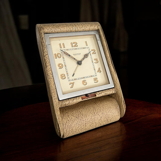 Jaeger-LeCoultre Desk Clock Ados 8 Days Art Deco 1930'