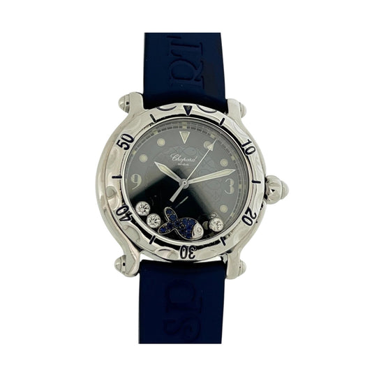 Chopard Happy Sport Blue Sapphire Fish Ref. 288.347-3005 Rare