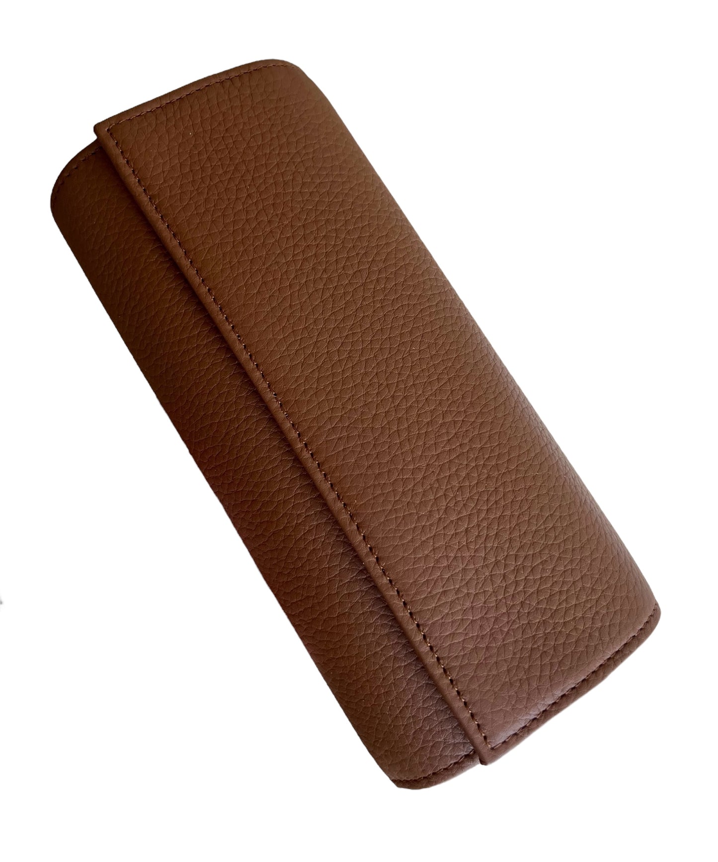 24Time Finest Handmade New Travel Pouch / case / etui/ box in brown leather for 3 Patek, Audemars, Rolex watches