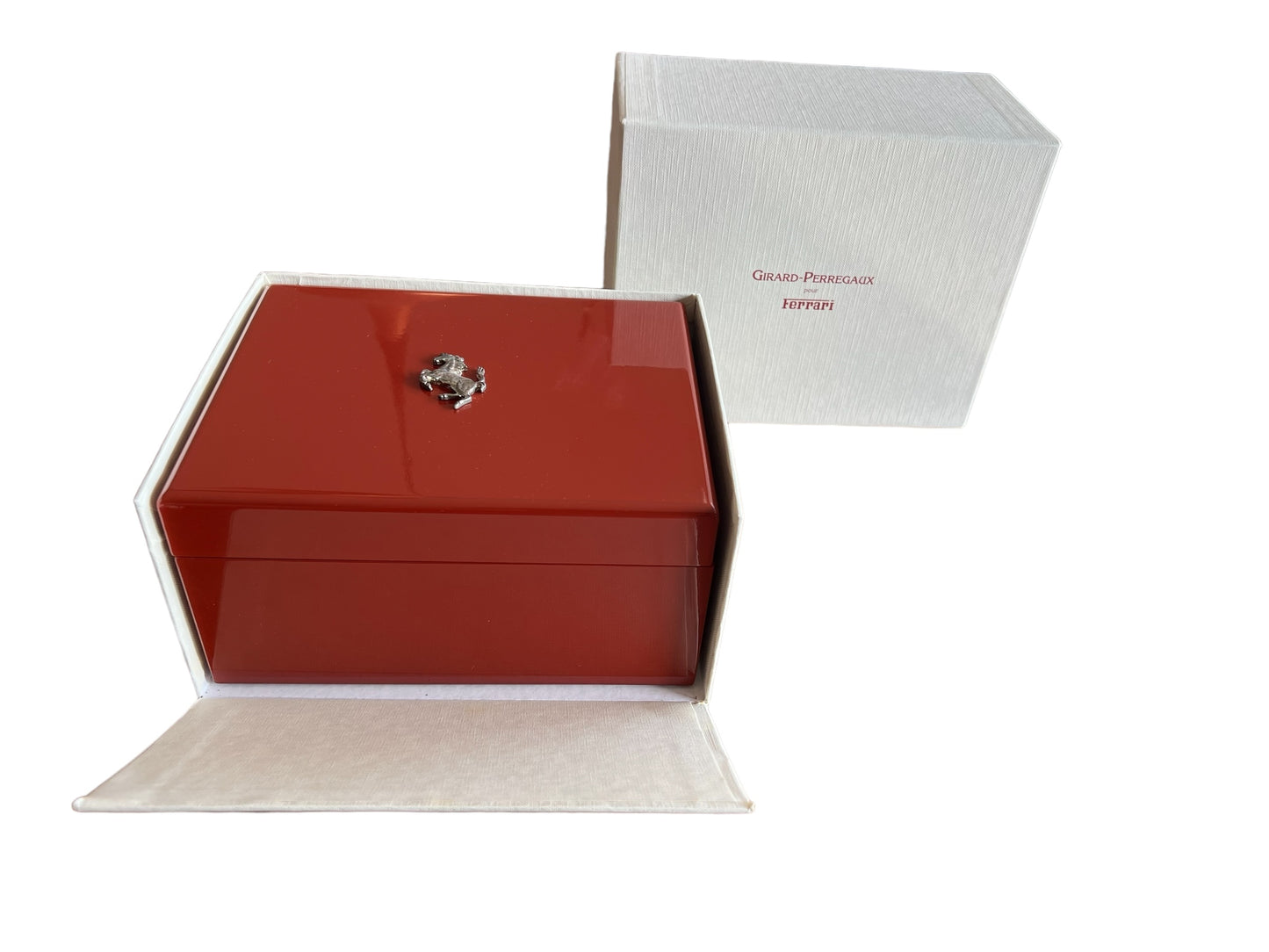 Girard Perregaux Ferrari Woden Box in its protective outer box