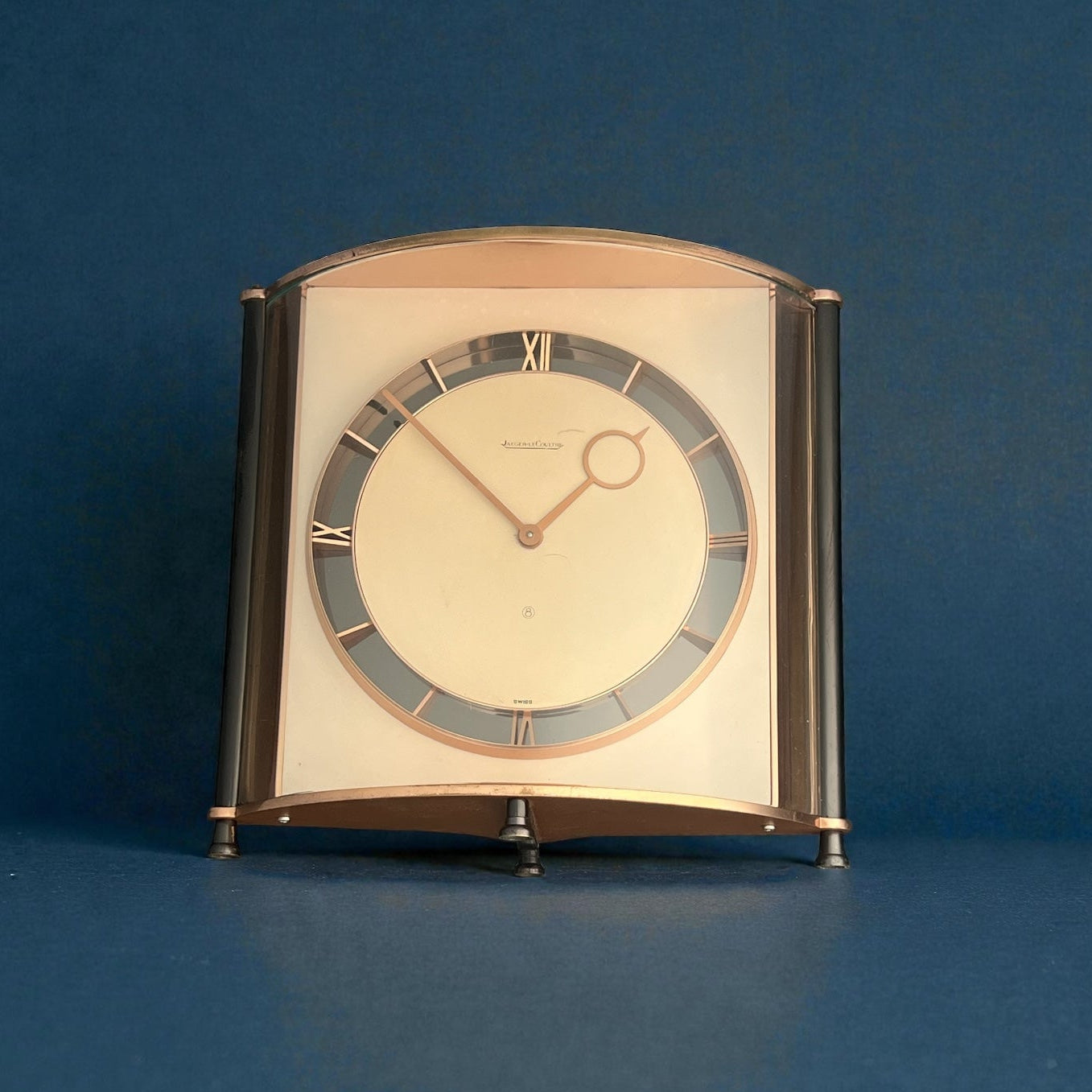 Jaeger-LeCoultre 8 Days Desk Clock 1950' Rare