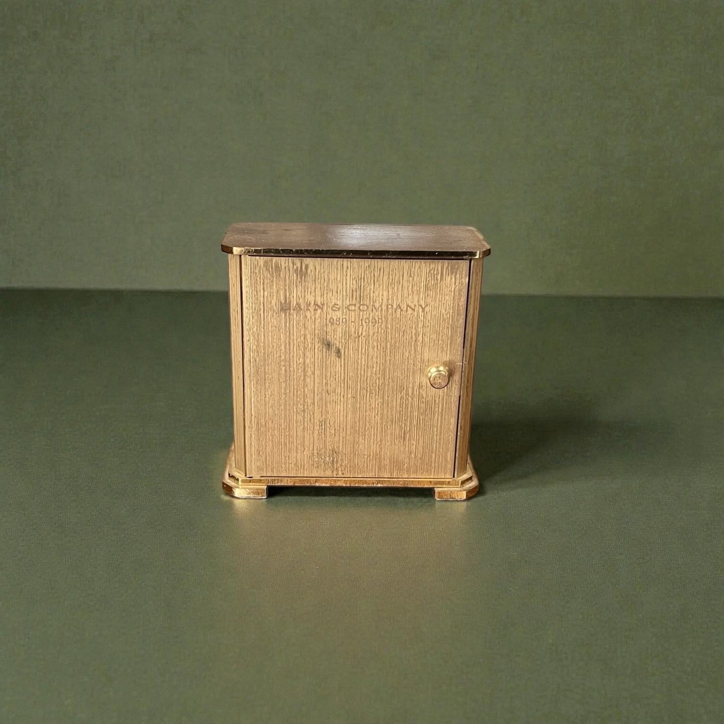Tiffany & Co Brass Desk / Table Clock/ Horloge