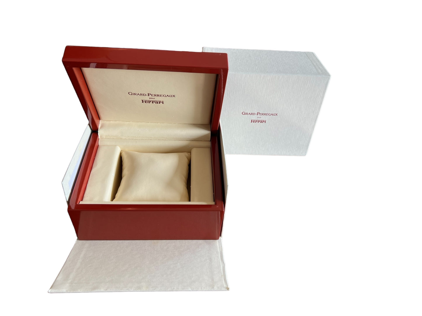 Girard Perregaux Ferrari Woden Box in its protective outer box