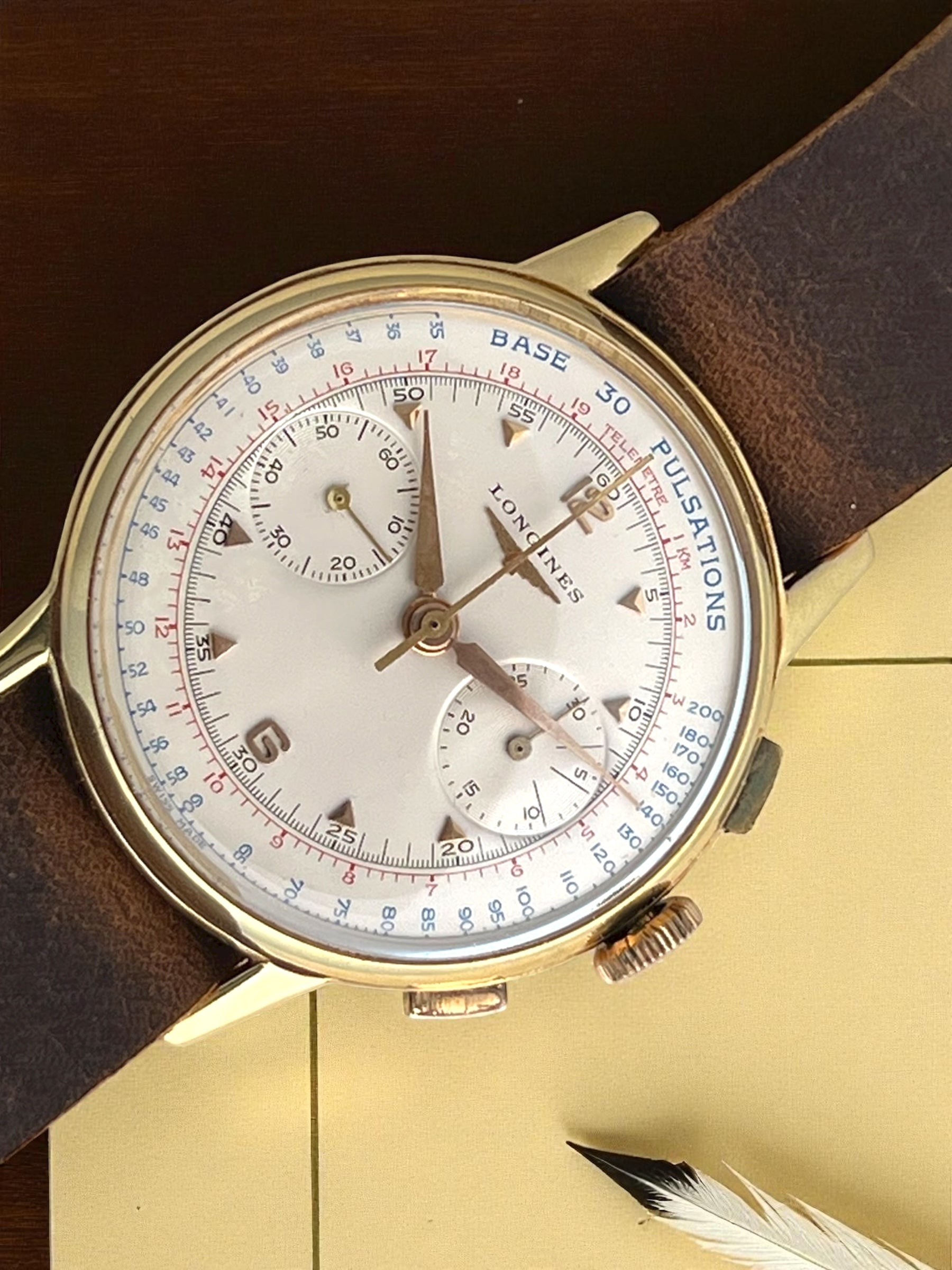 Longines 18K Gold Vintage Year 1950'