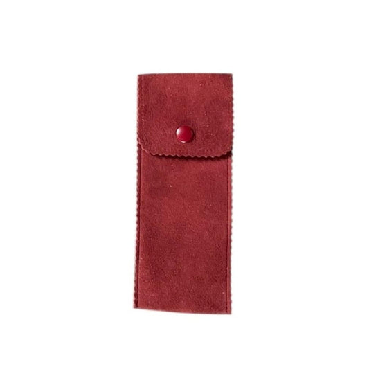 Patek Philippe Vintage Burgundy Soft Travel Pouch / Etui in Suede leather