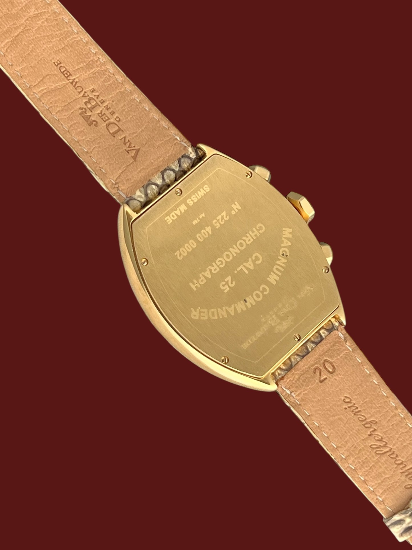 Van der Bauwede Magnum Chronograph Saphirs & White and Black Diamonds NEW