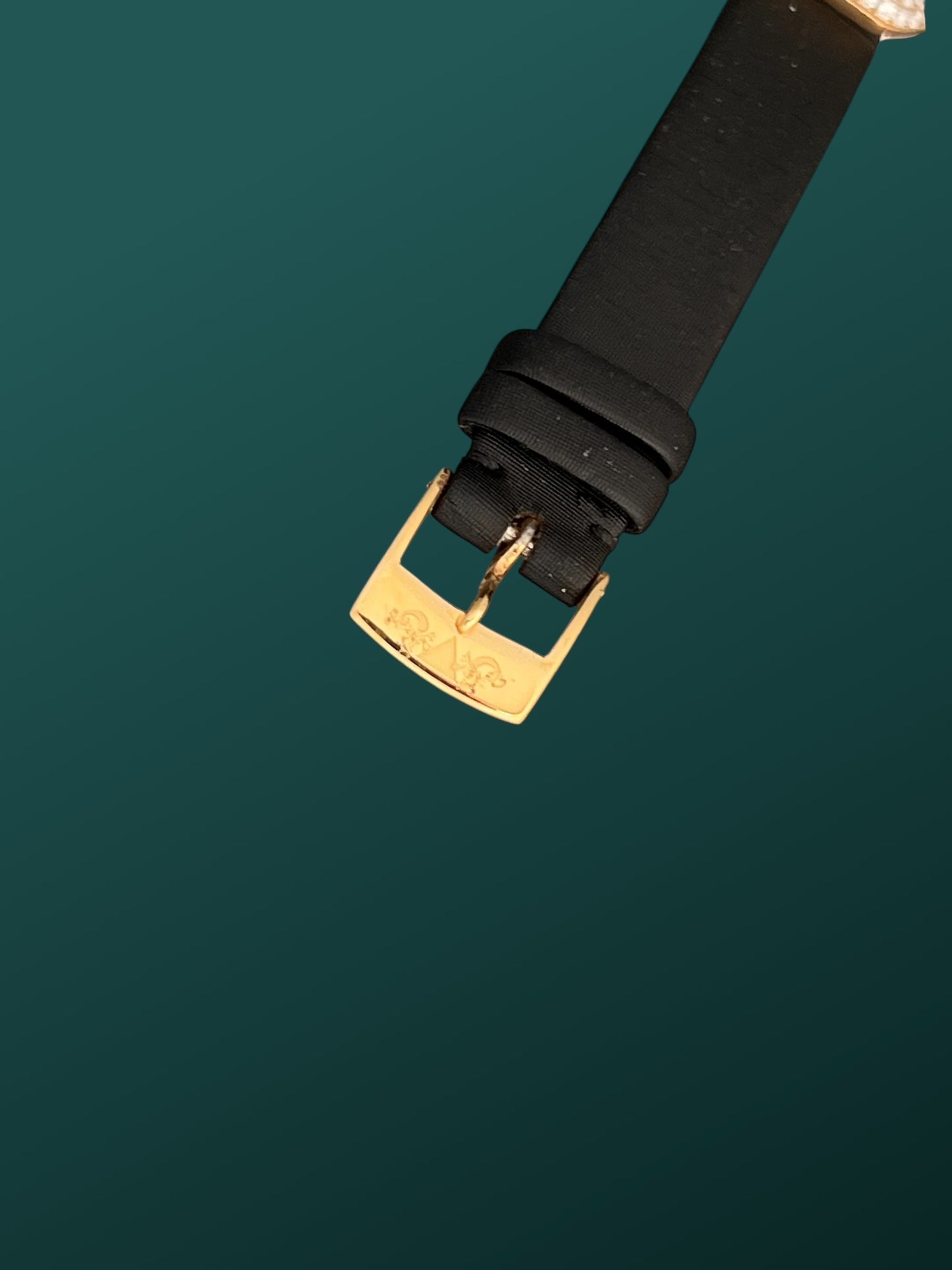 Van der Bauwede Genève Gold Silver Watch, Set with Diamonds NEW Full Set