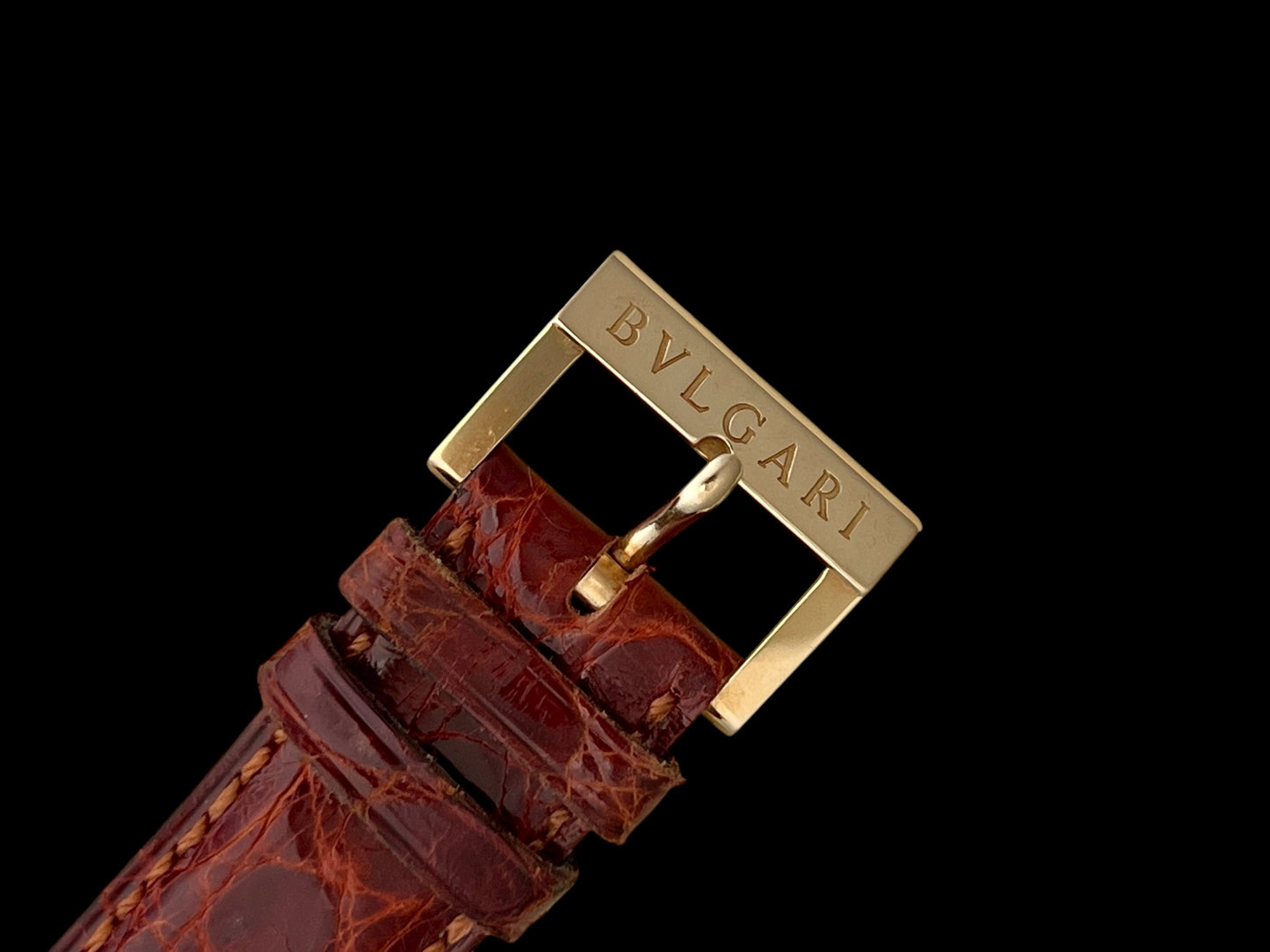 Bulgari Bvlgari 18k Gold, Anfiteatro, Ref. AT 33 GL, NOS Full Set