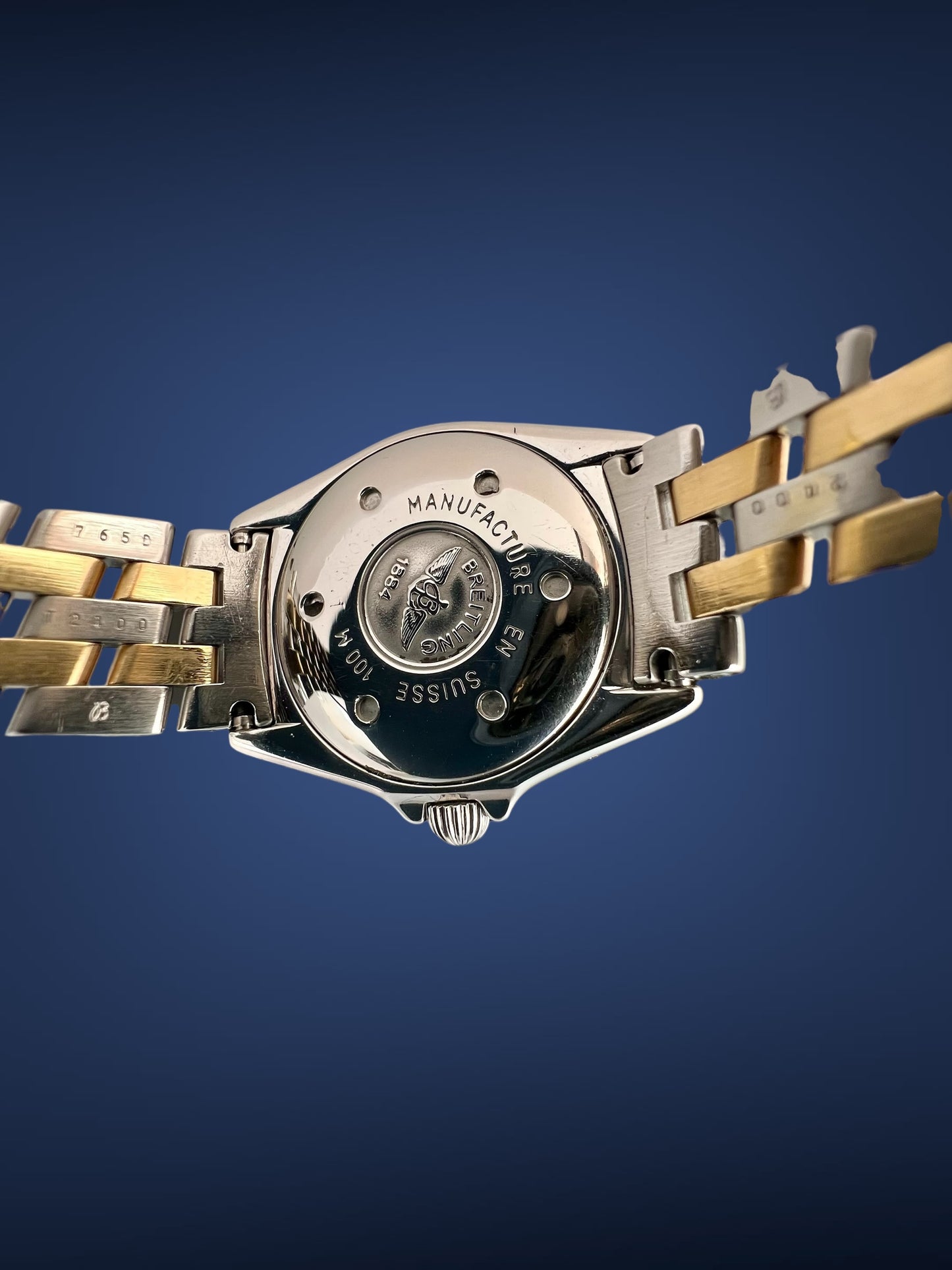 Breitling Vintage Lady Watch Blue Dial, Full Set