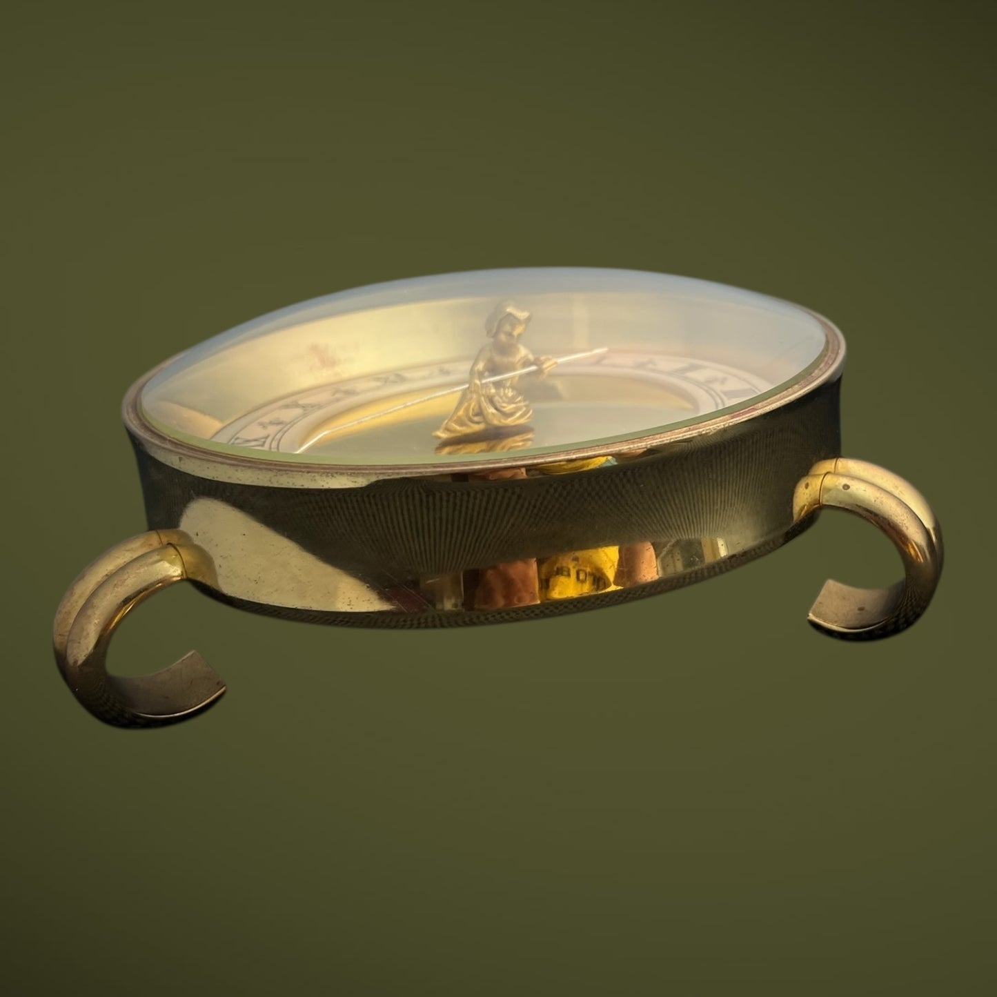 Gubelin Philosophers Large Mystery Clock / Horloge Circa 1950 Rare