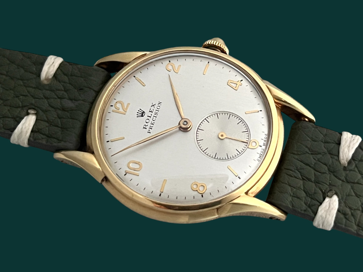 Rolex Vintage Precision Manual Winding 18K Gold 1947’ Fancy lugs