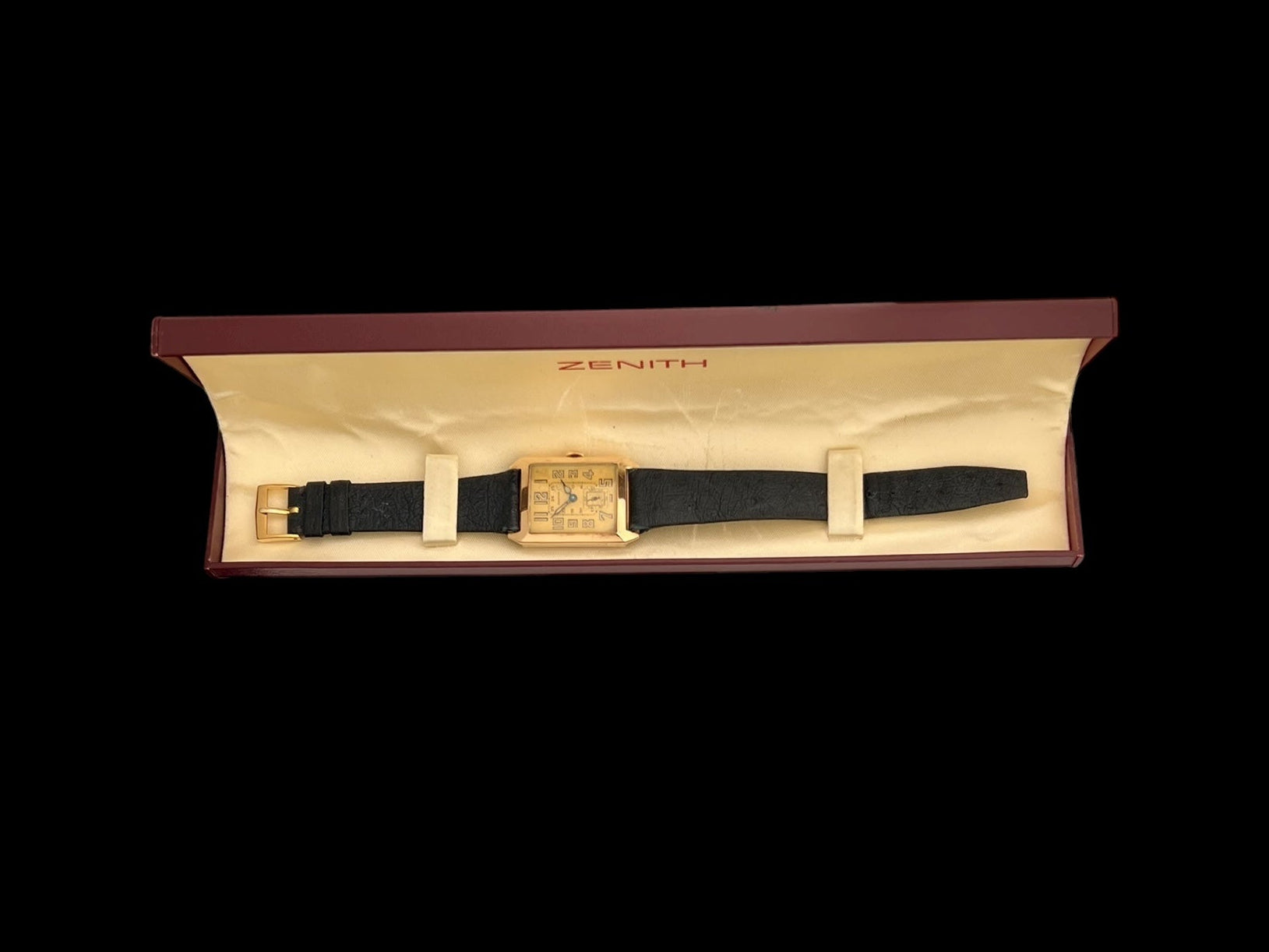 Zenith Art Deco Vintage Gold Tank Watch 1939' Ref.2532