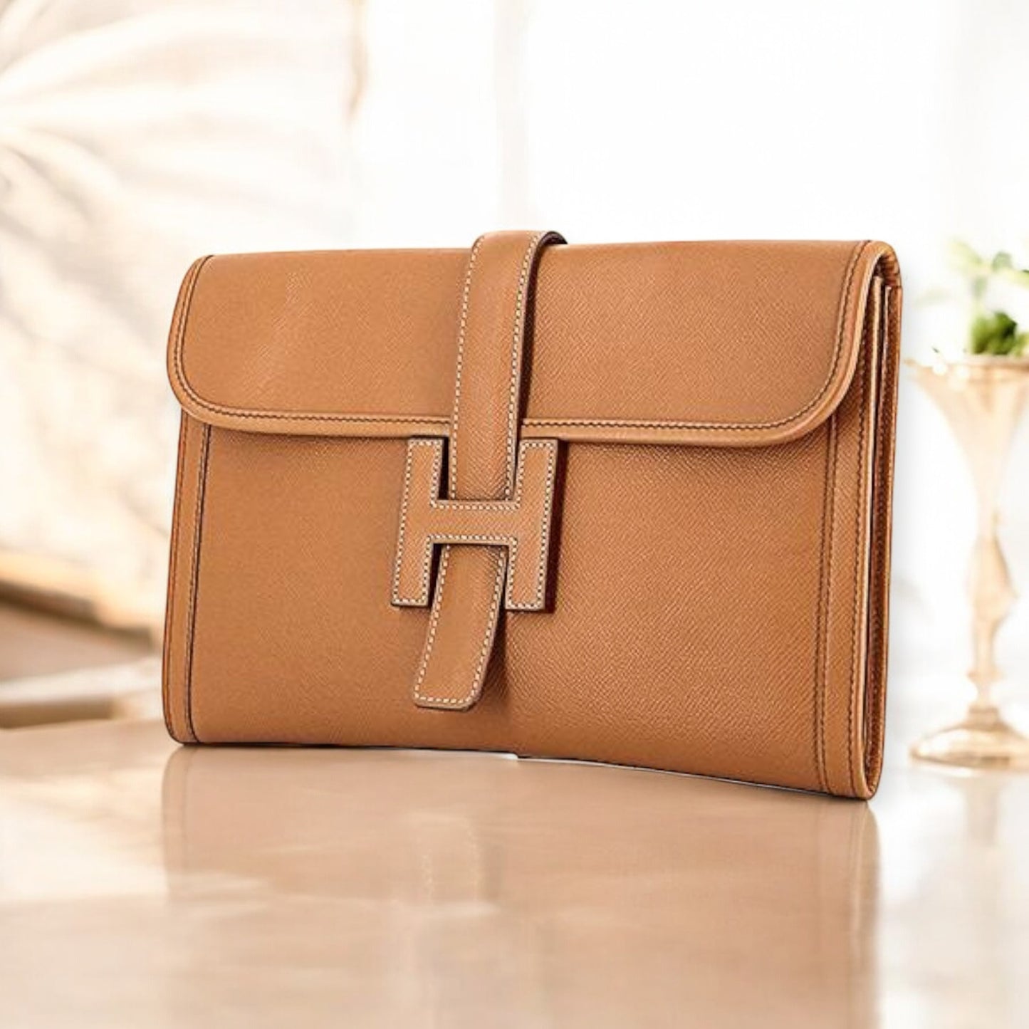 Hermes Jige Beutel & Clutches leather bag / sac / tasche