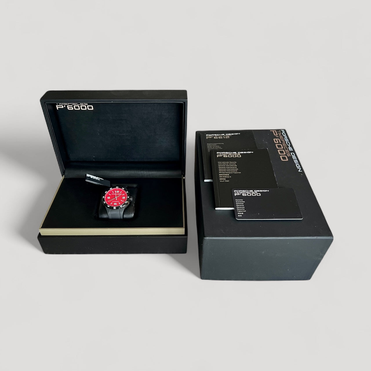 Porsche Design Red Racing Dial Automatic, New Full Set