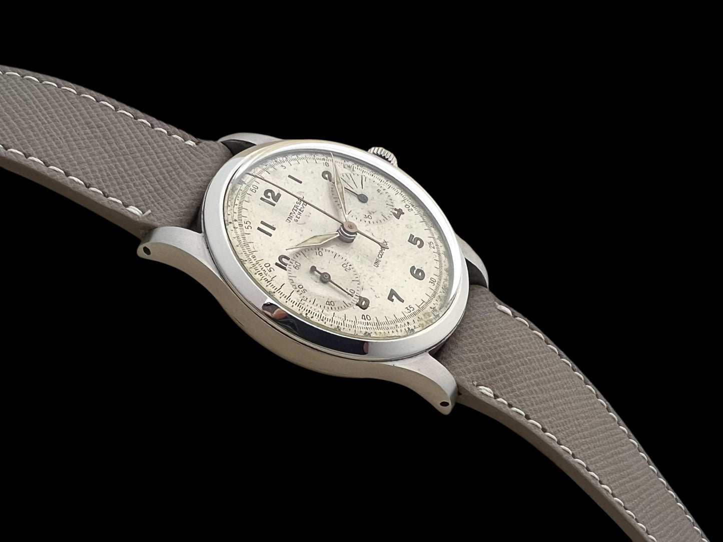 Universal Genève 'Spillino' Ref. 22492, Uni-Compax, 'Mini-Pusher' 1960'