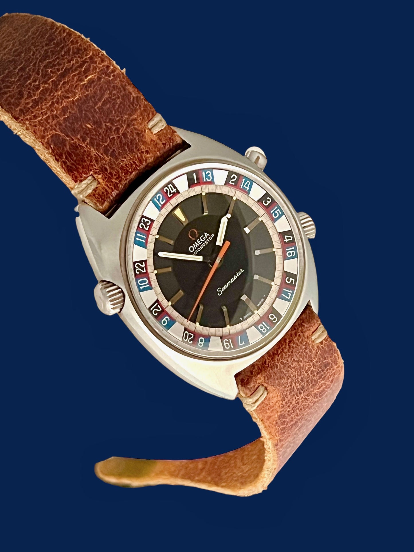 Omega Seamaster 1968 Vintage Chronostop "Roulette" Jumbo Ref. 145.008