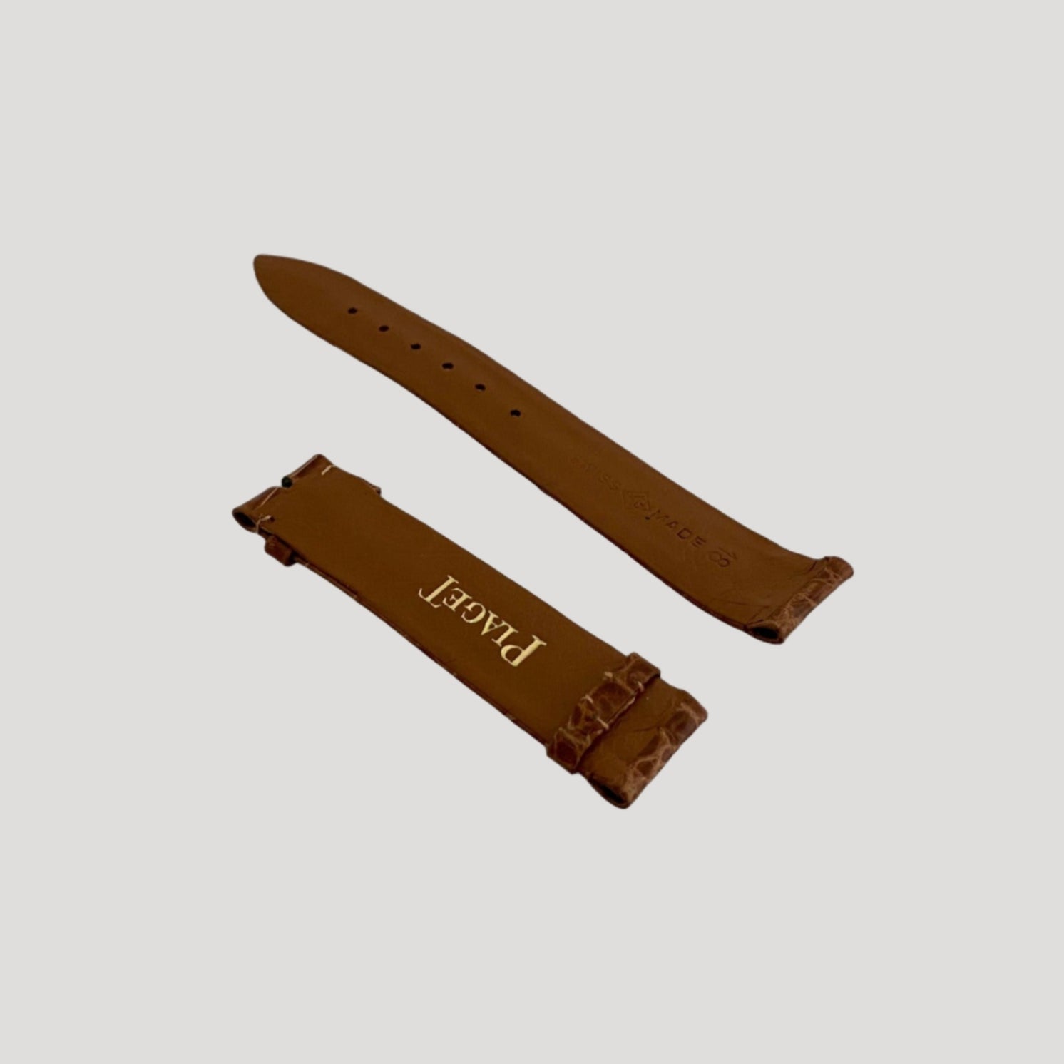 Piaget New Brown Leather Bracelet/Band/Strap 18 mm