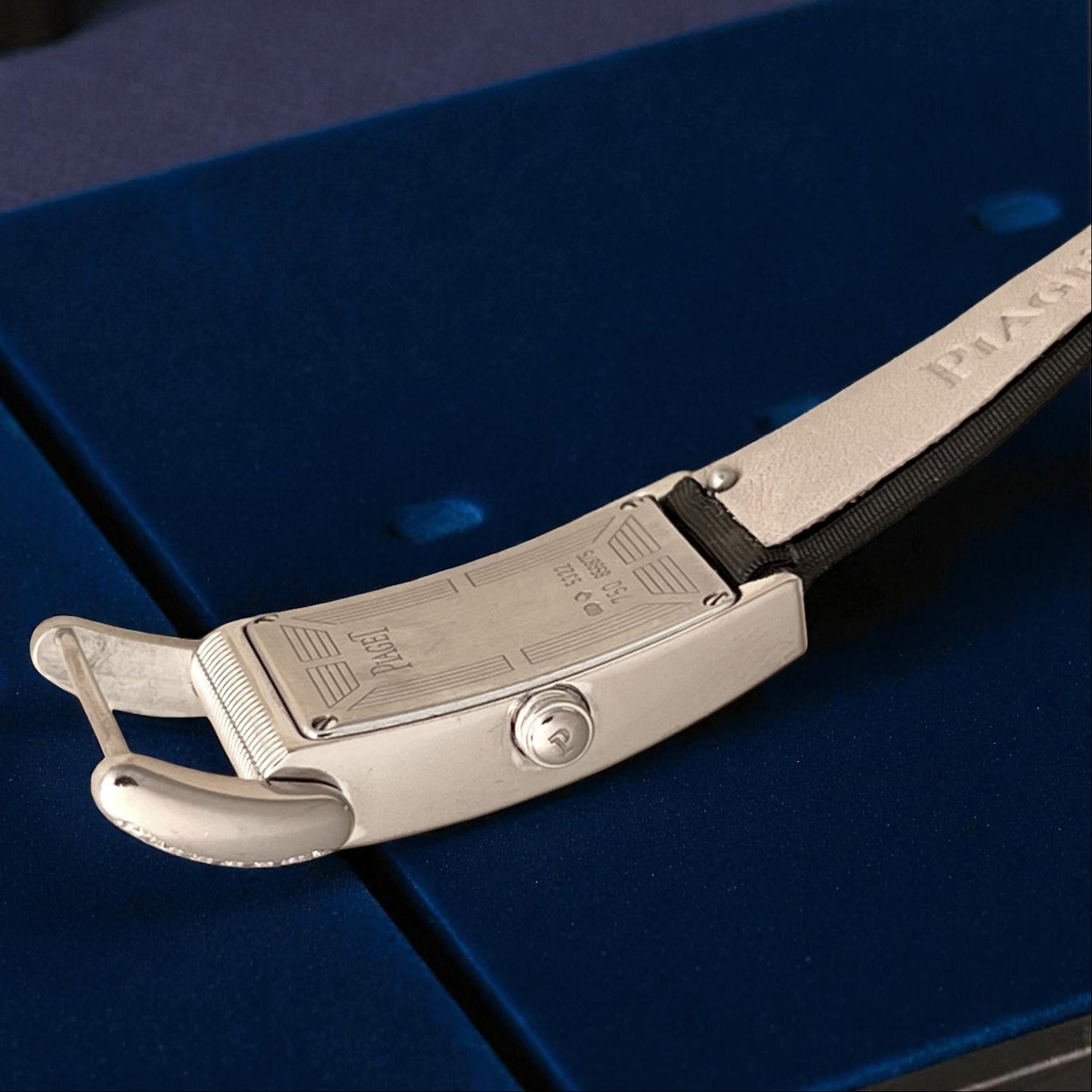 Piaget Miss Protocol 18k White Gold large case with diamonds setting