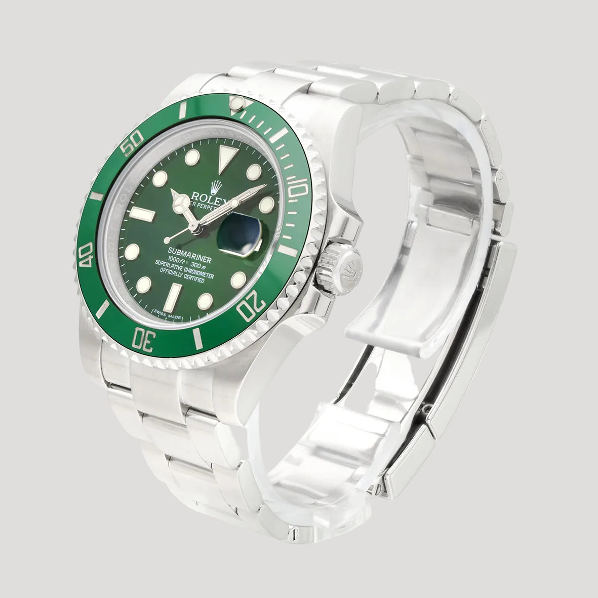 ROLEX Submariner Date Reference 116610LV 'Hulk' NEW Full Set