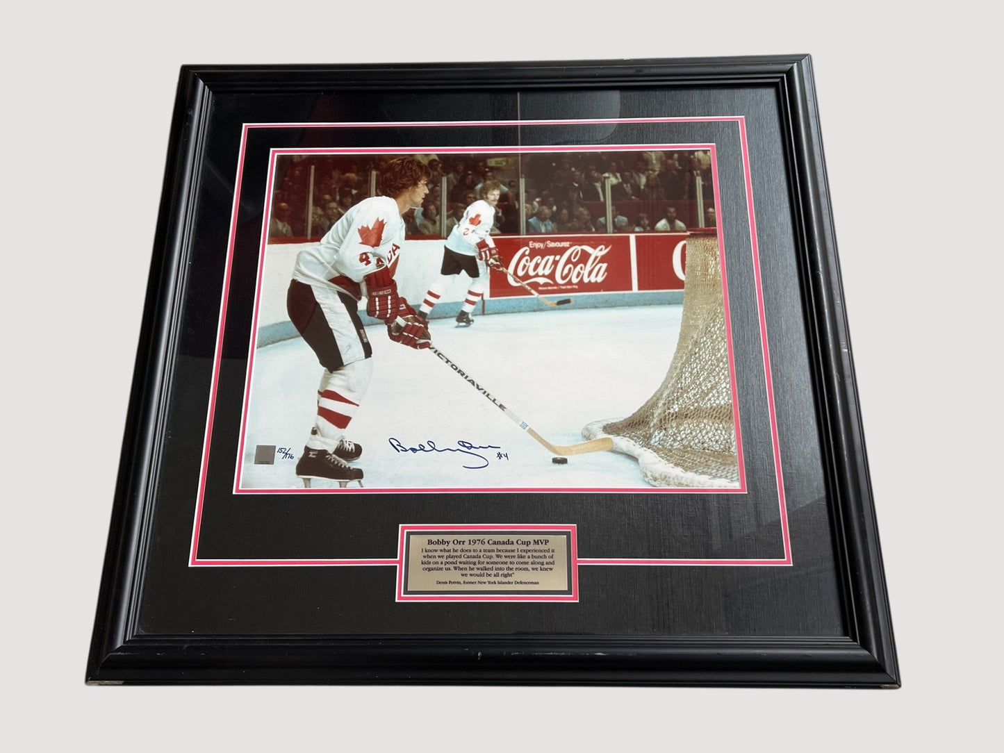Robert ORR: Bobby Orr 1976 Canada CP MVP Canadian ice hockey player. 1976,  Certificate of authenticity