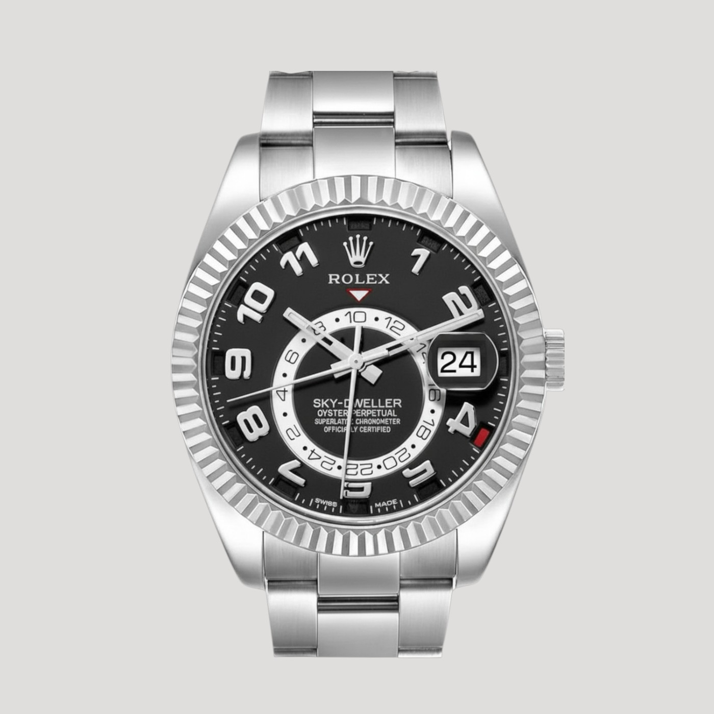 Rolex Sky-Dweller 42mm Black Dial Oyster Bracelet 326939 New Full Set