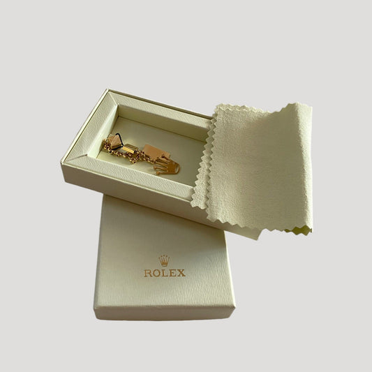 Rolex Crown Jewellery for Phone or Bag in its box with Rolex cleaning tissue