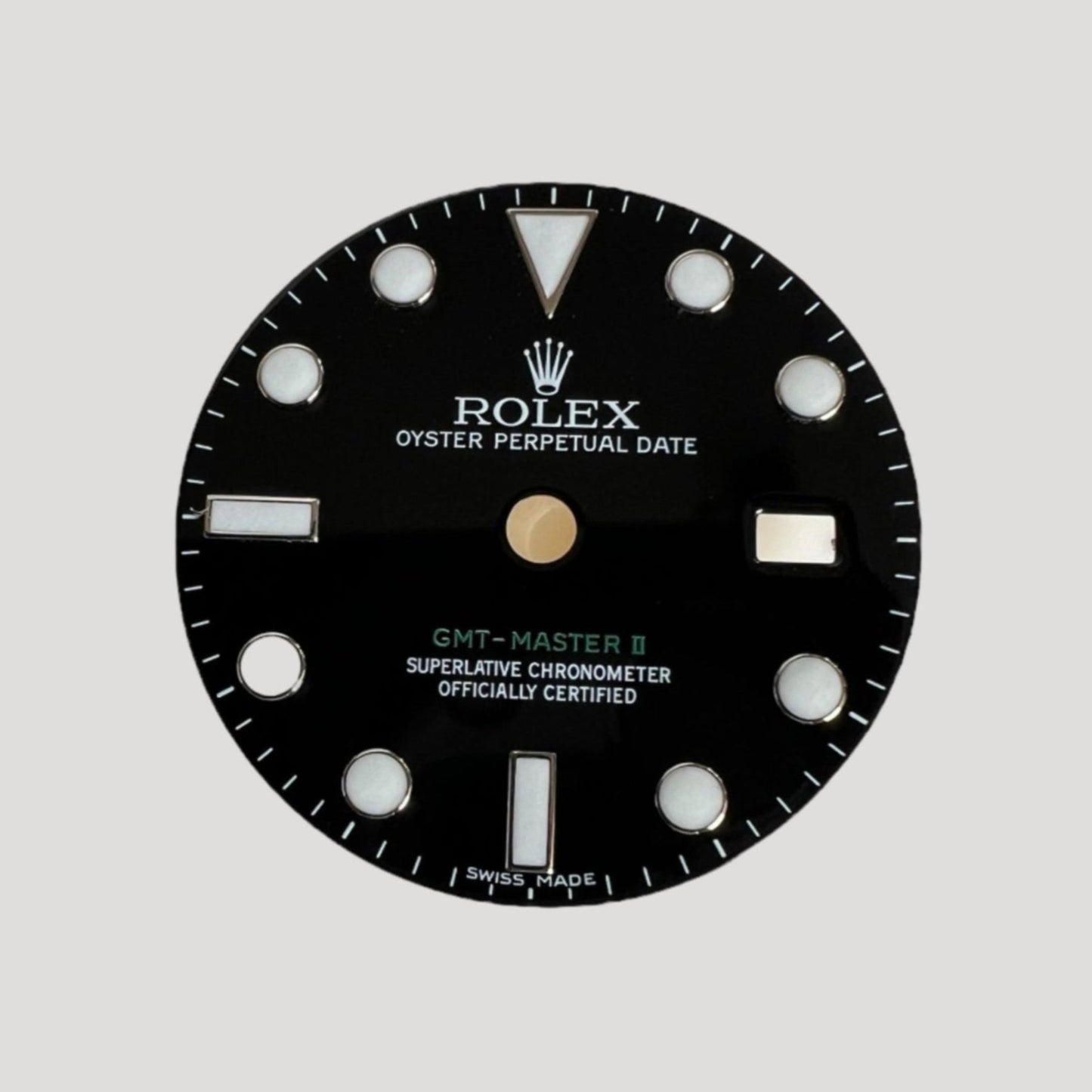 Rolex GMT Master II Green Luminova black Dial Cadran Zifferblatt 116713 / 116718