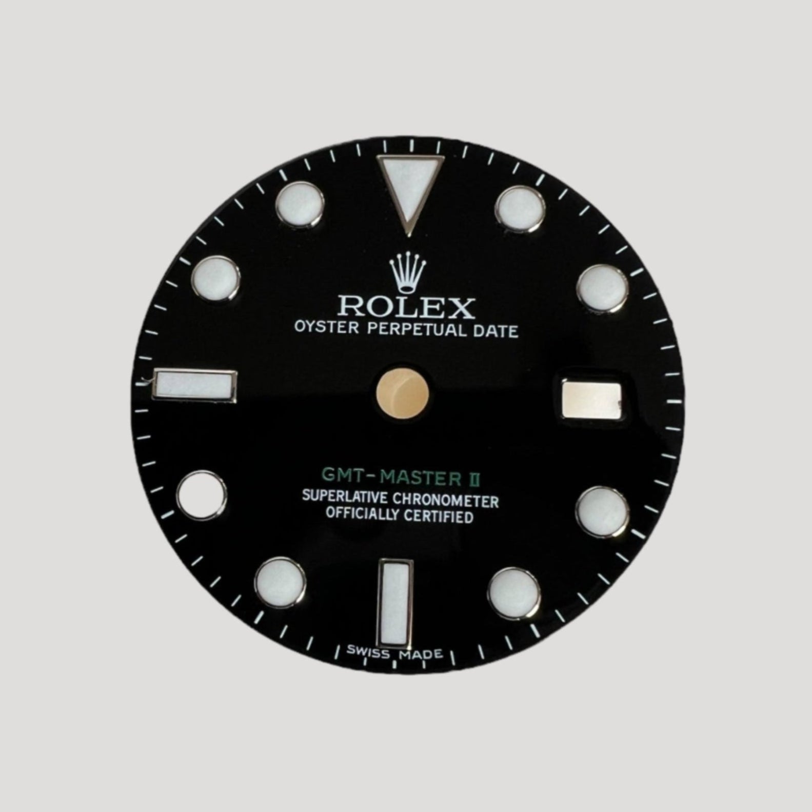 Rolex GMT Master II Green Luminova black Dial Cadran Zifferblatt 116713 / 116718